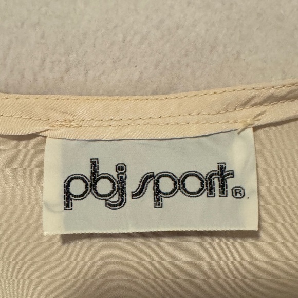 PBJ Sport Cream Boxy Buttoned Blouse - Picture 5 of 5